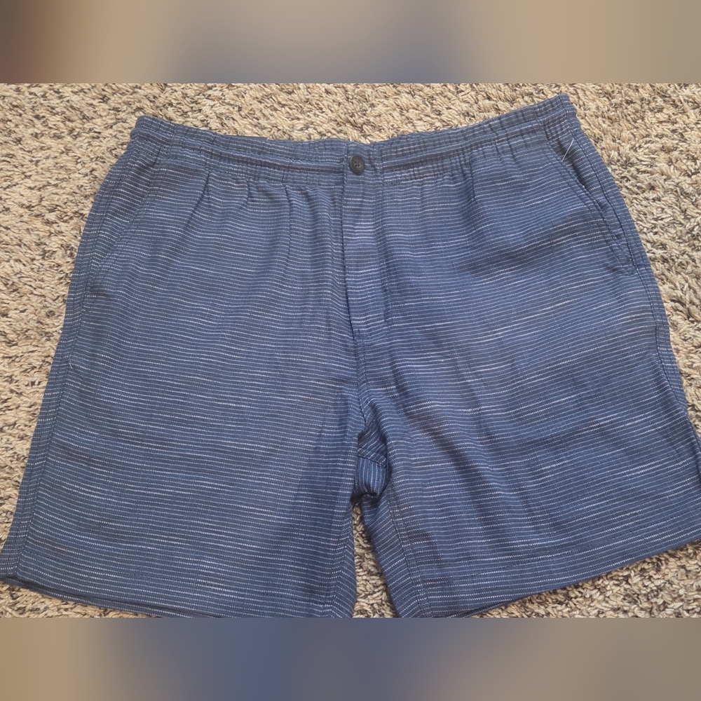 Ben Sherman Striped Blue Shorts Mens Size Large
